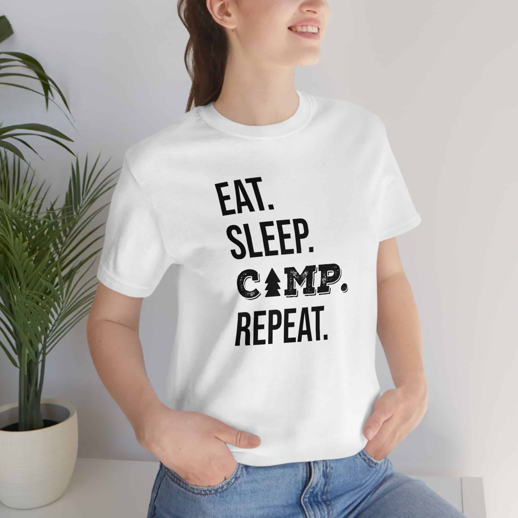 Eat Sleep Camp Repeat Tee